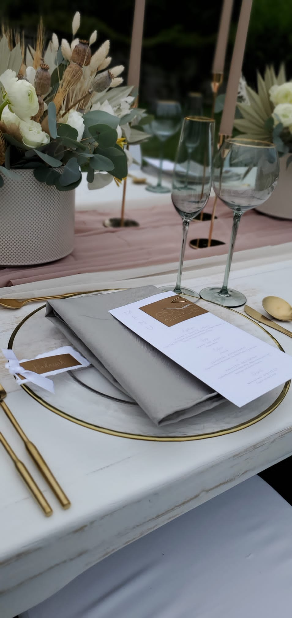 Linen Place Card